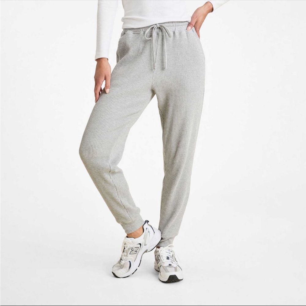 Nuuds waffle jogger - Heather Grey - Picture 3 of 8